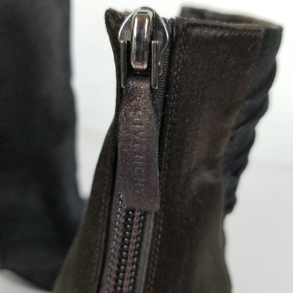 Givenchy ruched metallic suede heeled bootie - Picture 6 of 8